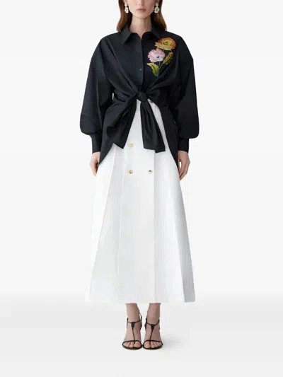 Carolina Herrera A-line Midi Skirt