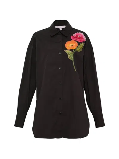 Carolina Herrera Annie Shirt In Black