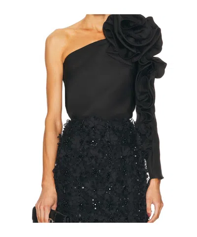Carolina Herrera Asymmetric Top In Black