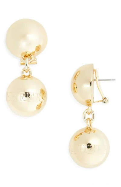 Carolina Herrera Ball Drop Earrings In Gold