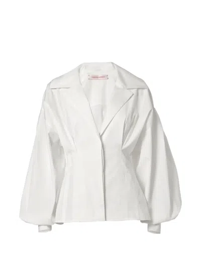 Carolina Herrera Balloon-sleeve Shirt In White