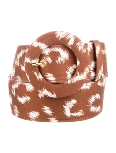 Pre-owned Carolina Herrera Belt In Brown