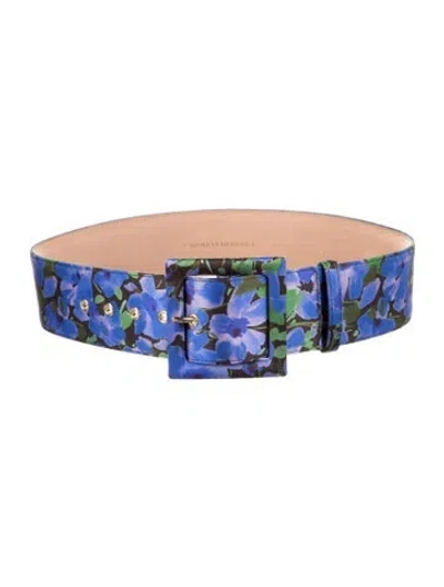 Pre-owned Carolina Herrera Belt W/ Tags In Blue