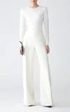 Carolina Herrera Bi-stretch Wool Tailoring Wide-leg Pants
