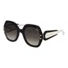 Carolina Herrera Black Acetate Sunglasses In Black