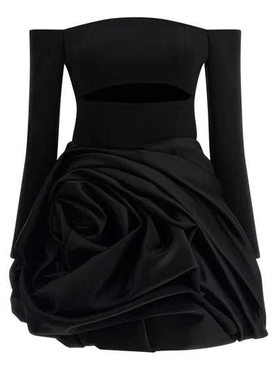 CAROLINA HERRERA BLACK PINK DRESS