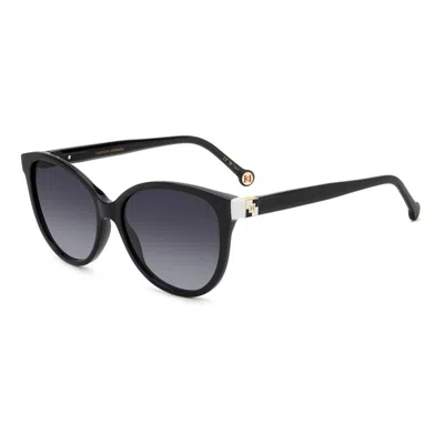 Carolina Herrera Black Whte Metal Sunglasses