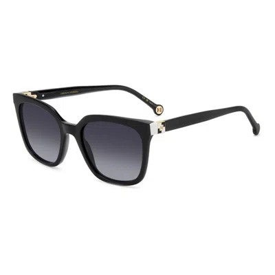 Carolina Herrera Black Whte Metal Sunglasses