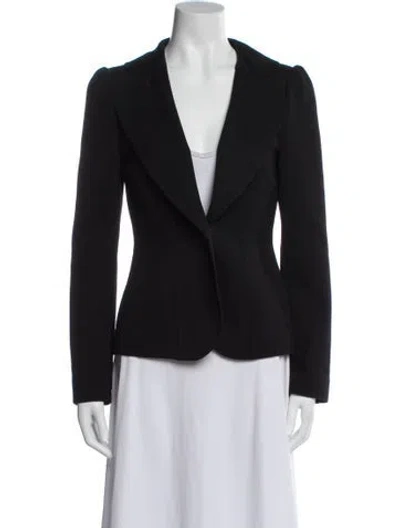 Pre-owned Carolina Herrera Blazer In Black