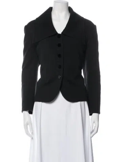 Pre-owned Carolina Herrera Blazer In Black