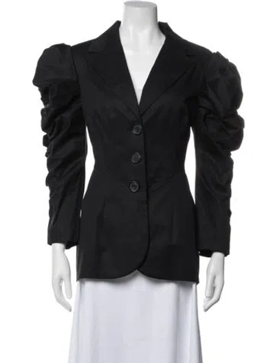 Pre-owned Carolina Herrera Blazer In Black