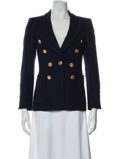 Pre-owned Carolina Herrera Blazer In Blue