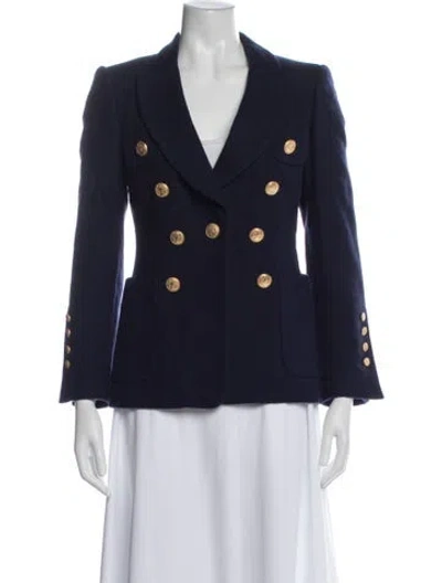 Pre-owned Carolina Herrera Blazer In Blue