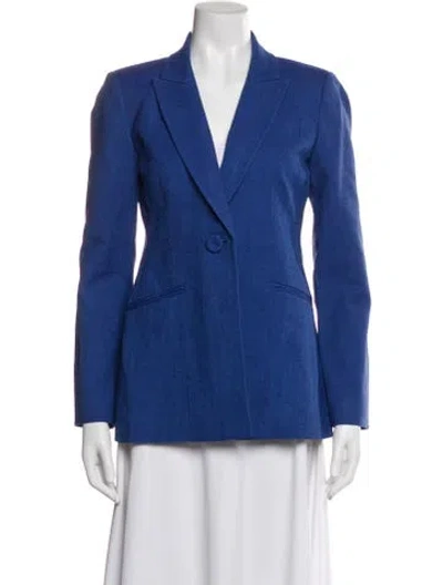 Pre-owned Carolina Herrera Blazer In Blue