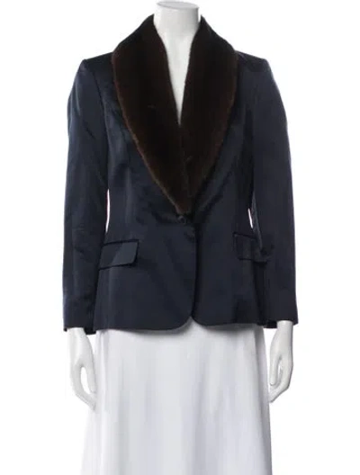 Pre-owned Carolina Herrera Blazer In Blue