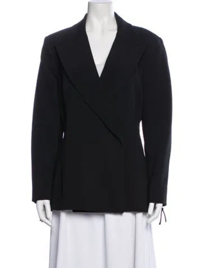 Pre-owned Carolina Herrera Blazer In Blue