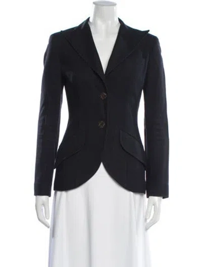 Pre-owned Carolina Herrera Blazer In Blue