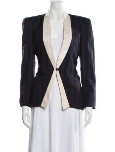 Pre-owned Carolina Herrera Blazer In Blue