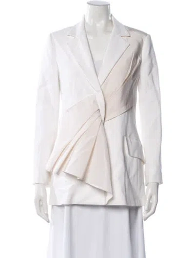 Pre-owned Carolina Herrera Blazer In Neutrals