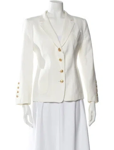 Pre-owned Carolina Herrera Blazer In White