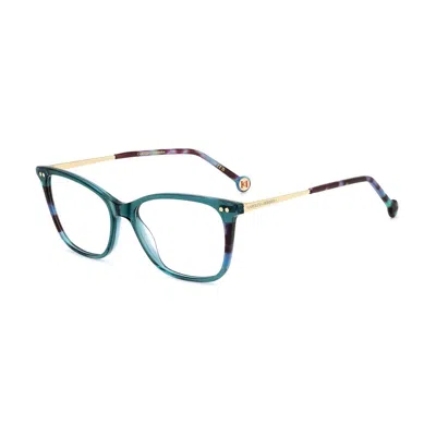 Carolina Herrera Blue Acetate Glasses Women's (frames) In Green