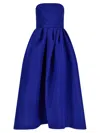 Carolina Herrera Silk Dress Dresses Blue In Blue