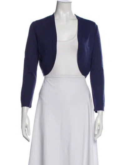 Pre-owned Carolina Herrera Bolero In Purple