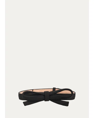 Carolina Herrera Bow Belt In Black