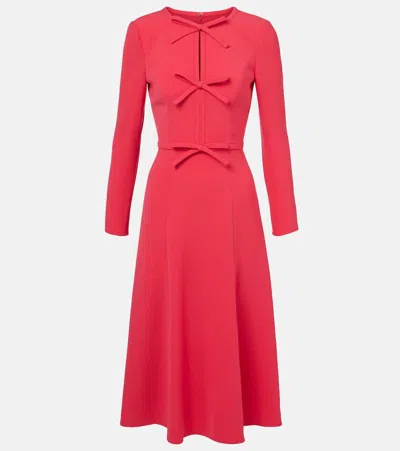 Carolina Herrera Bow-detail Crêpe Midi Dress