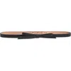 Carolina Herrera Bow Faux Leather Belt In Jet Black