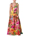 CAROLINA HERRERA CAROLINA HERRERA BOW STRAP ANKLE-LENGTH DRESS