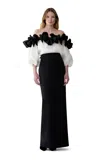 Carolina Herrera Bow-detailed Textured Gazar Top In Black