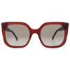 Carolina Herrera Brown Cat Eye Ladies Sunglasses Her 0128/s 0c8c/ha 54 In Brown