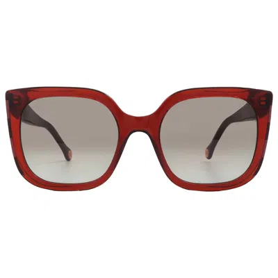 Carolina Herrera Brown Cat Eye Ladies Sunglasses Her 0128/s 0c8c/ha 54