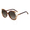 Carolina Herrera Brown Gradient Butterfly Ladies Sunglasses Ch 0051/s 0c1h/ha 58