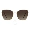 Carolina Herrera Brown Gradient Butterfly Ladies Sunglasses Her 0133/s 0000/ha 59