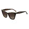 Carolina Herrera Brown Gradient Cat Eye Ladies Sunglasses Her 0129/s 0c9k/ha 55