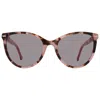 Carolina Herrera Brown Oval Ladies Sunglasses Her 0107/s 00t4/ir 57 In Brown