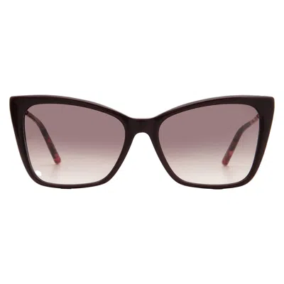 Carolina Herrera Brown Shaded Cat Eye Ladies Sunglasses Her 0180/s 06k3/ha 57 In Multi
