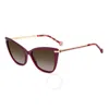 Carolina Herrera Brown Shaded Cat Eye Ladies Sunglasses Her 0262/s 0qho/ha 57