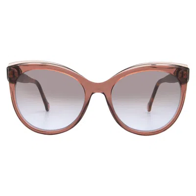 Carolina Herrera Brown Violet Cat Eye Ladies Sunglasses Her 0175/s 0nux/qr 57