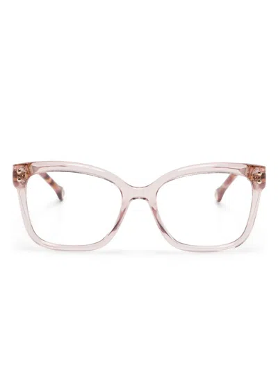 Carolina Herrera Butterfly-frame Glasses In 粉色