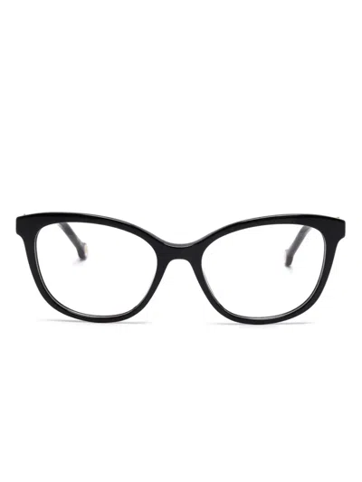 Carolina Herrera Butterfly-frame Glasses In 黑色