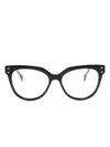 Carolina Herrera Butterfly-frame Glasses In 黑色
