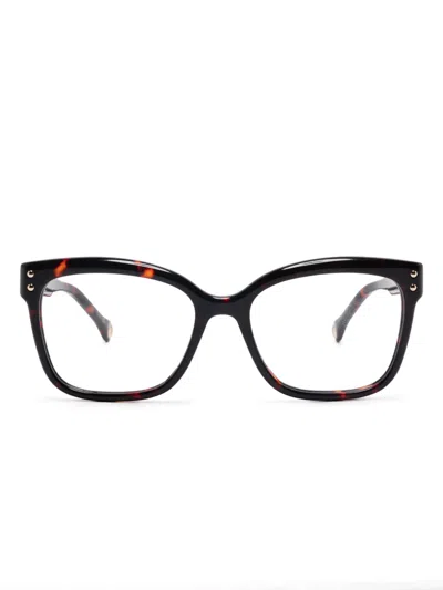 Carolina Herrera Butterfly-frame Glasses In Brown
