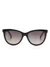 Carolina Herrera Butterfly-frame Glasses In Brown