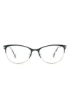 Carolina Herrera Butterfly-frame Glasses In Green