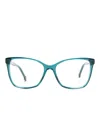 Carolina Herrera Butterfly-frame Glasses In Green