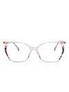Carolina Herrera Butterfly-frame Glasses In Pink