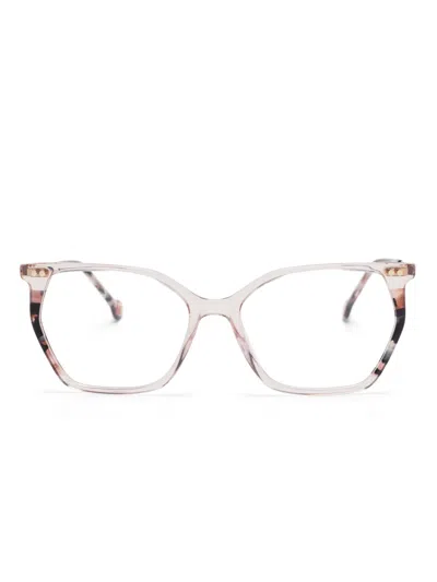 Carolina Herrera Butterfly-frame Glasses In Pink